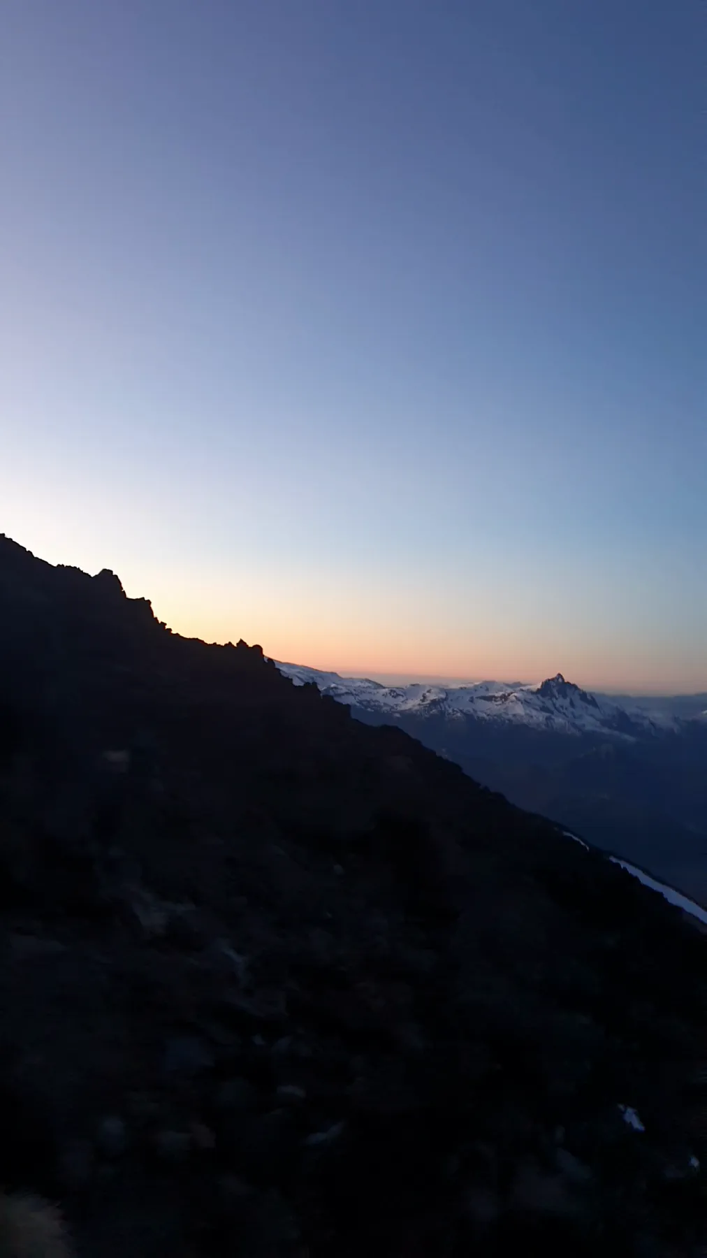 Inside the CAJA dome refugio on Lanín in the evening before summit day